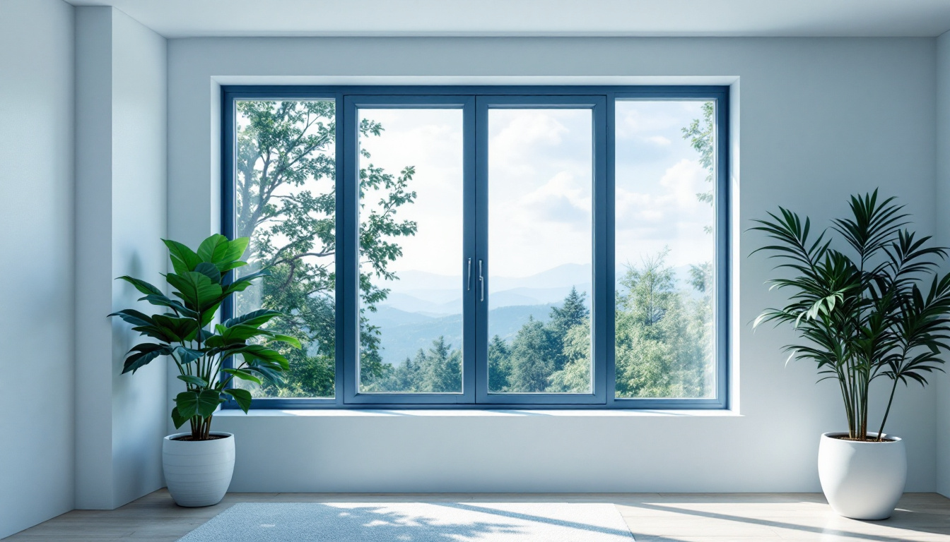 A photograph of a beautifully installed picture window in a bright