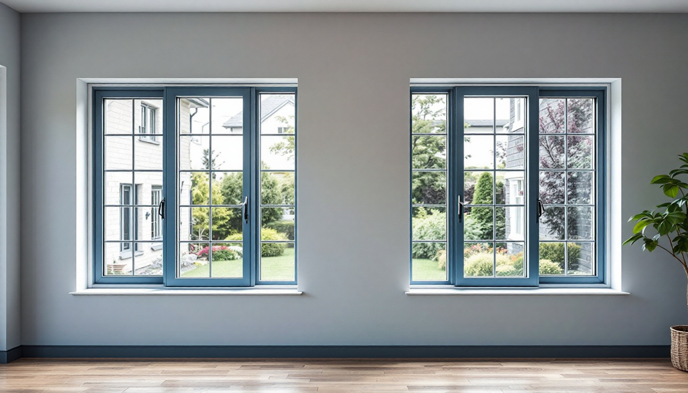 A photograph of a beautifully designed home showcasing both slider and casement windows side by side